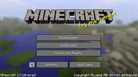 Java Edition 1.7.10-pre3.png: Infobox image for Minecraft 1.7.10-pre3 the version in Minecraft