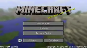 Java Edition 12w05b.png: Infobox image for Minecraft 12w05b the version in Minecraft