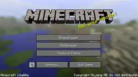 Java Edition 12w08a.png: Infobox image for Minecraft 12w08a the version in Minecraft