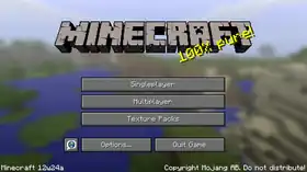 Java Edition 12w24a.png: Infobox image for Minecraft 12w24a the version in Minecraft