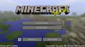 Java Edition 13w09a.png: Infobox image for Minecraft 13w09a the version in Minecraft