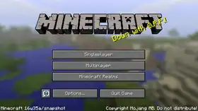 Java Edition 16w35a.png: Infobox image for Minecraft 16w35a the version in Minecraft