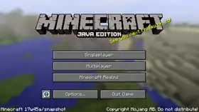 Java Edition 17w45a.png: Infobox image for Minecraft 17w45a the version in Minecraft
