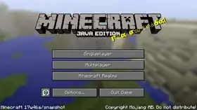Java Edition 17w46a.png: Infobox image for Minecraft 17w46a the version in Minecraft