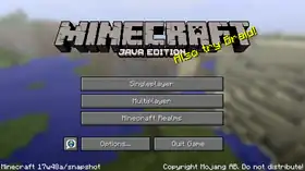 Java Edition 17w48a.png: Infobox image for Minecraft 17w48a the version in Minecraft