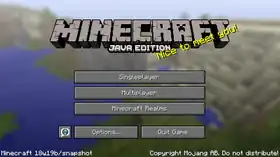 Java Edition 18w19b.png: Infobox image for Minecraft 18w19b the version in Minecraft