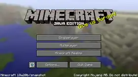 Java Edition 18w20b.png: Infobox image for Minecraft 18w20b the version in Minecraft
