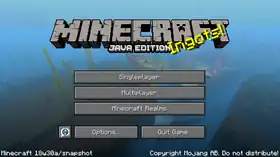 Java Edition 18w30a.png: Infobox image for 18w30a the version in Minecraft