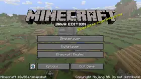 Java Edition 18w50a.png: Infobox image for Minecraft 18w50a the version in Minecraft