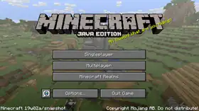 Java Edition 19w02a.png: Infobox image for Minecraft 19w02a the version in Minecraft