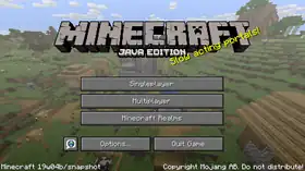 Java Edition 19w04b.png: Infobox image for Minecraft 19w04b the version in Minecraft