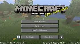 Java Edition 19w45a.png: Infobox image for Minecraft 19w45a the version in Minecraft