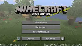 Java Edition 20w12a.png: Infobox image for Minecraft 20w12a the version in Minecraft