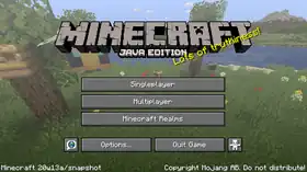 Java Edition 20w13a.png: Infobox image for Minecraft 20w13a the version in Minecraft