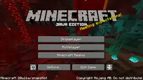Java Edition 20w16a.png: Infobox image for Minecraft 20w16a the version in Minecraft