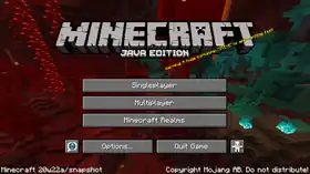 Java Edition 20w22a.png: Infobox image for Minecraft 20w22a the version in Minecraft