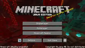 Java Edition 20w28a.png: Infobox image for Minecraft 20w28a the version in Minecraft