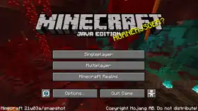 Java Edition 21w03a.png: Infobox image for Minecraft 21w03a the version in Minecraft