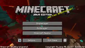 Java Edition 21w06a.png: Infobox image for Minecraft 21w06a the version in Minecraft