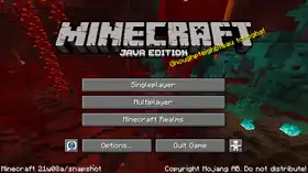 Java Edition 21w08a.png: Infobox image for Minecraft 21w08a the version in Minecraft