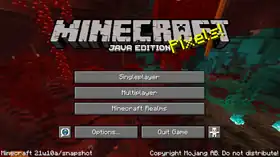 Java Edition 21w10a.png: Infobox image for Minecraft 21w10a the version in Minecraft