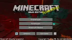 Java Edition 21w14a.png: Infobox image for Minecraft 21w14a the version in Minecraft