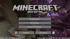 Java Edition 21w18a.png: Infobox image for Minecraft 21w18a the version in Minecraft