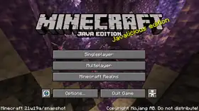 Java Edition 21w19a.png: Infobox image for Minecraft 21w19a the version in Minecraft