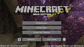 Java Edition 21w37a.png: Infobox image for Minecraft 21w37a the version in Minecraft