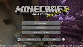 Java Edition 21w39a.png: Infobox image for Minecraft 21w39a the version in Minecraft