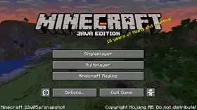 Java Edition 22w05a.png: Infobox image for Minecraft 22w05a the version in Minecraft