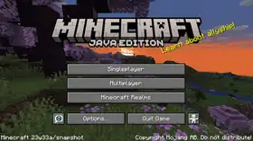 Java Edition 23w33a.png: Infobox image for Minecraft 23w33a the version in Minecraft