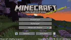 Java Edition 24w04a.png: Infobox image for Minecraft 24w04a the version in Minecraft
