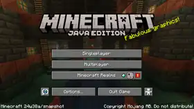 Java Edition 24w38a.png: Infobox image for Minecraft 24w38a the version in Minecraft