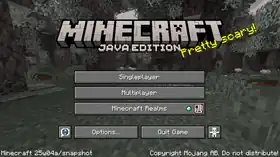 Java Edition 25w04a.png: Infobox image for Minecraft 25w04a the version in Minecraft