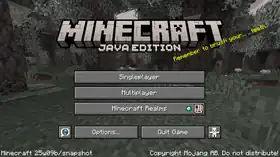 Java Edition 25w09b.png: Infobox image for Minecraft 25w09b the version in Minecraft