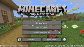 Java Edition 25w42a.png: Infobox image for Minecraft 25w42a the version in Minecraft