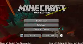Java Edition Combat Test 7b.png: Infobox image for Minecraft Combat Test 7b the version in Minecraft