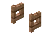 Jungle Fence Gate (Opened).png: Infobox image for Fence Gate the block in Minecraft