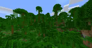 Jungle Hills.png: Infobox image for Jungle Hills the biome in Minecraft