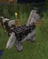 Horse on a Minecraft world.