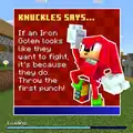 A loading tip from Knuckles.