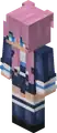 Lizzie's Minecraft skin.