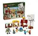 A LEGO Minecraft set featuring the village
