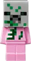 Baby zombie pigman minifigure.