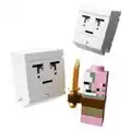 Ghast micromobs from LEGO Minecraft.