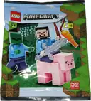 A LEGO polybag including a zombie minifigure.