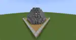 Diameter-16 dome, built with full blocks, slabs and stairs.
