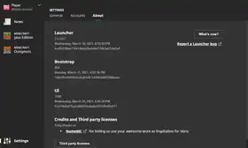 Launcher 2.2.231x.png: Infobox image for 2.2.231x the version in Minecraft