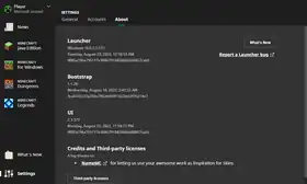 Launcher 2.3.377.png: Infobox image for 2.3.377 the version in Minecraft